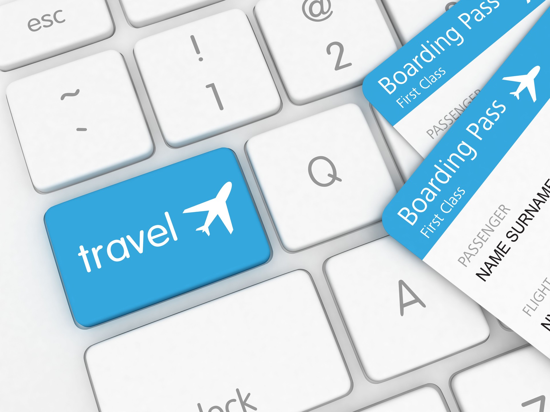 Travel vacation airplane flight tickets online search booking